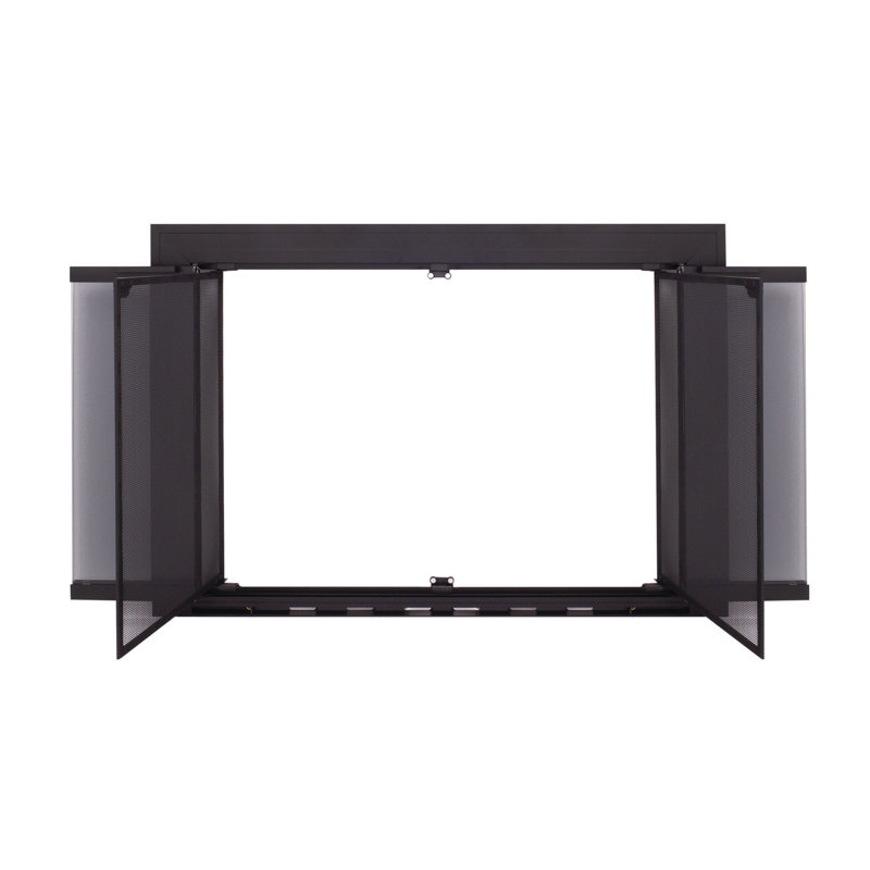 The Twillery Co.® Kirsty Bifold Aluminum Fireplace Doors Wayfair